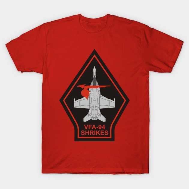 VFA-94 Mighty Shrikes - F/A-18 T-Shirt by MBK